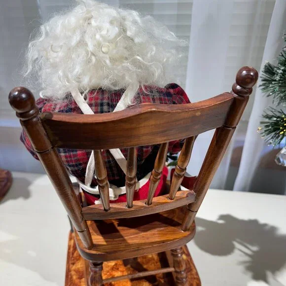 Santa Dools Hand Made santa sculpt glass eyes Mohair hair sculpt hands and boots